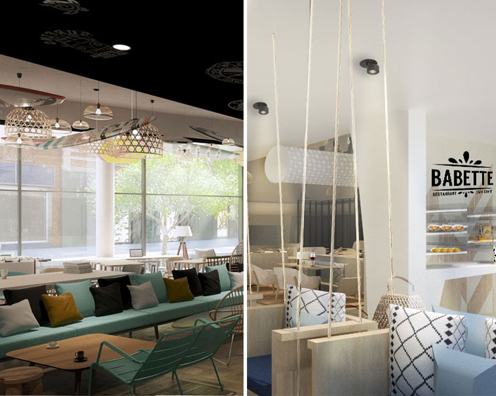 Les marques Peak Surf Café et Babette